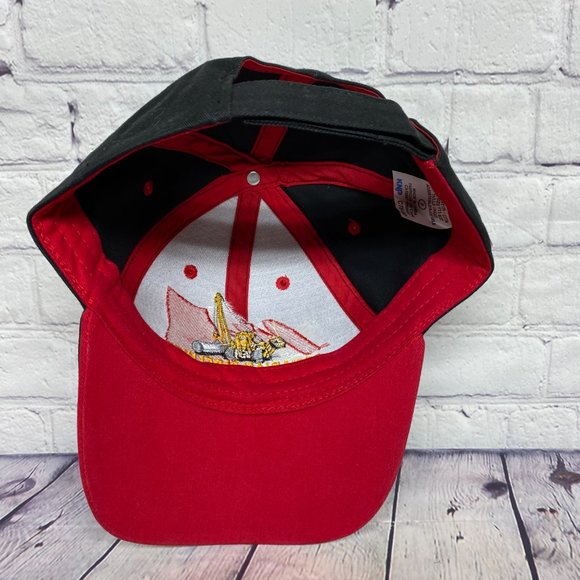 Vintage Hat Cap Strap Back Black Red Canadian PIPELINER Canada Embroidered Logo - Picture 7 of 8